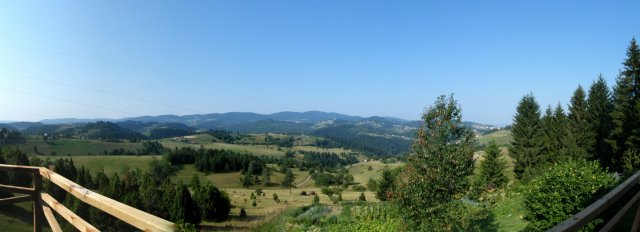 Panoramski snimak sa terase pansiona Botić